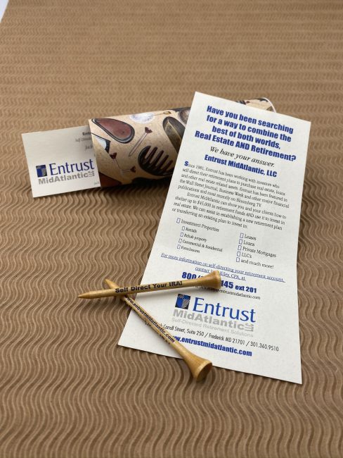a design with our golf cover to showcase how to use for a gold fundraiser